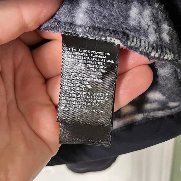 Mens The North Face Printed Gordon Lyons Quarter Zip Fleece Pullover Medium - Picture 8 of 13